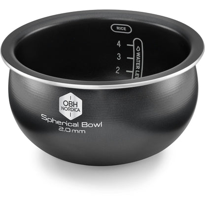 OBH Nordica Versatile 2 L Reiskocher, Schwarz