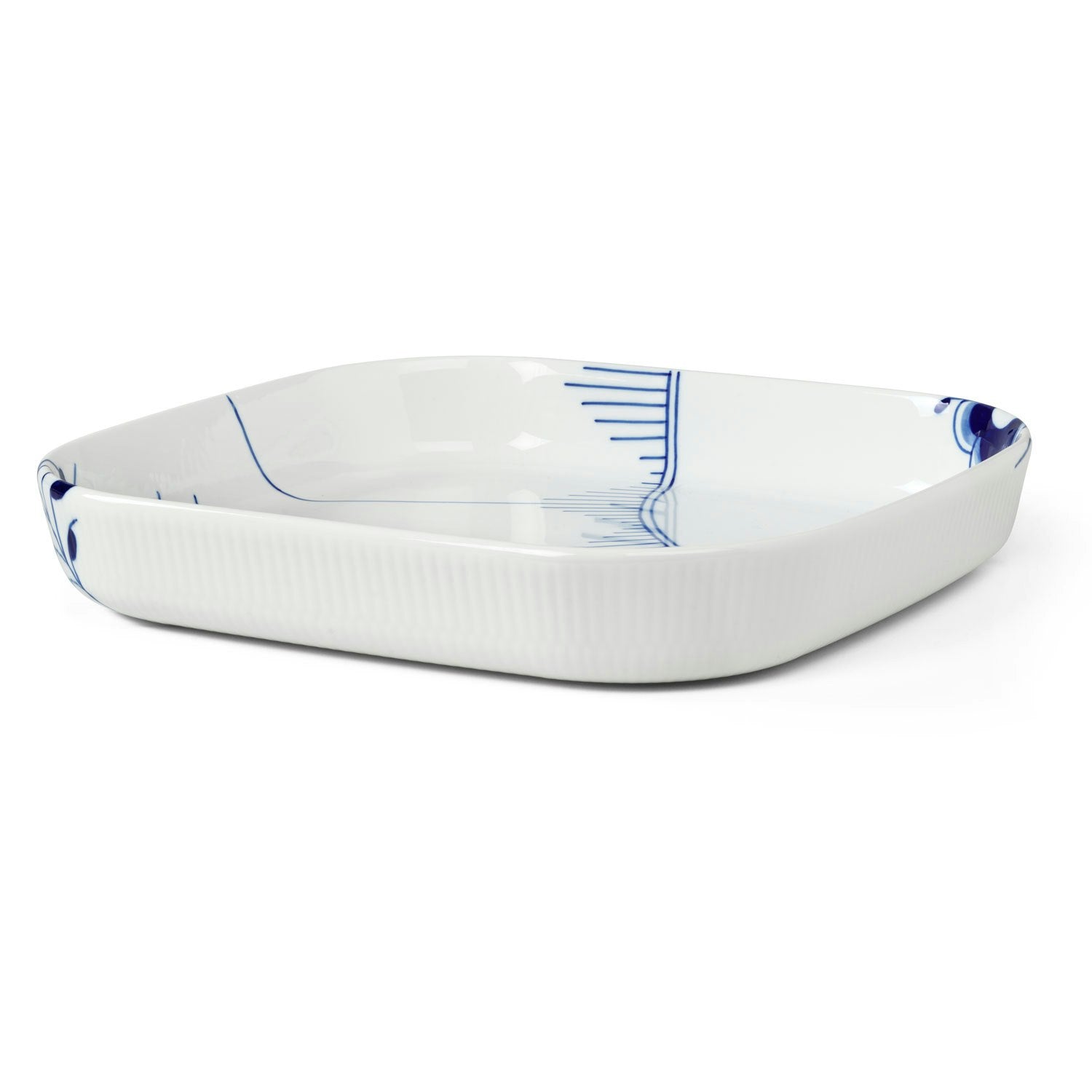 Royal Copenhagen Blue Fluted Mega Ofenform, 30x30 Cm