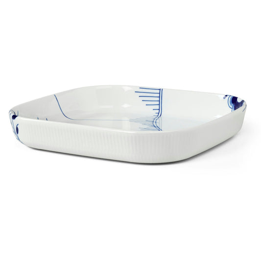 Royal Copenhagen Blue Fluted Mega Ofenform, 30x30 Cm