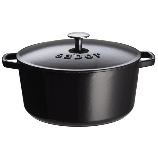  Gusseisentopf 4,4 L, Schwarz