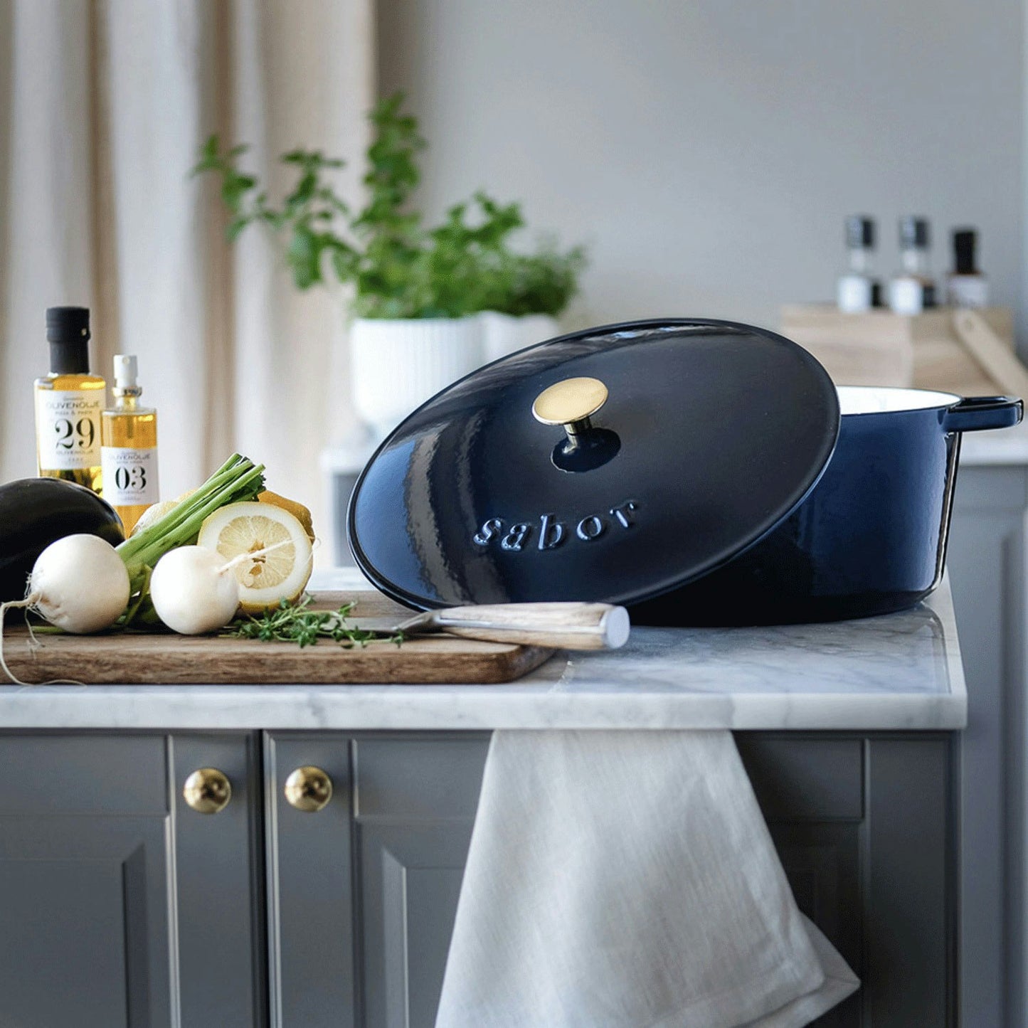  Gusseisentopf 6,7 L, Midnight Blue