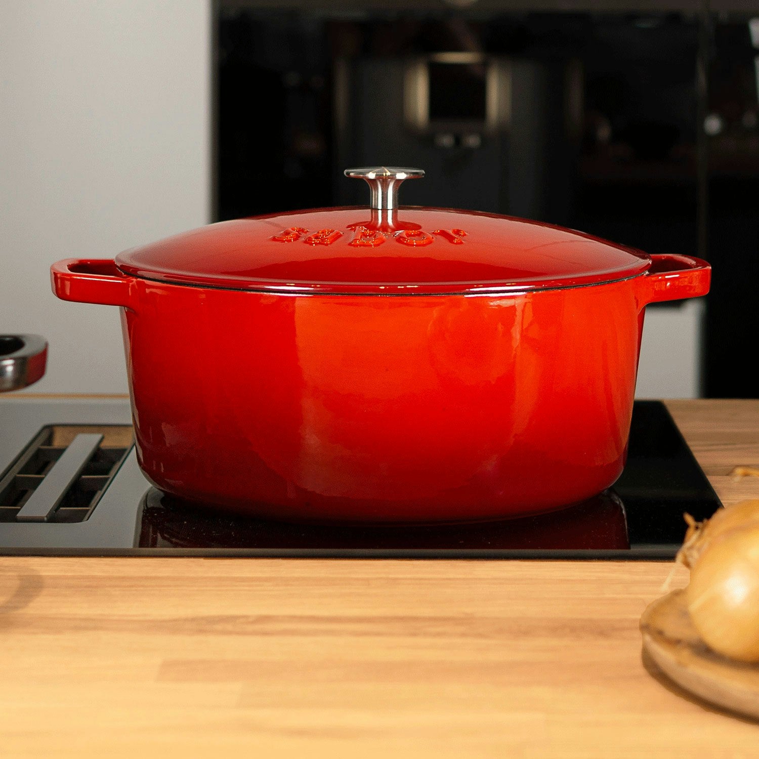  Gusseisentopf 6,7 L, Rot