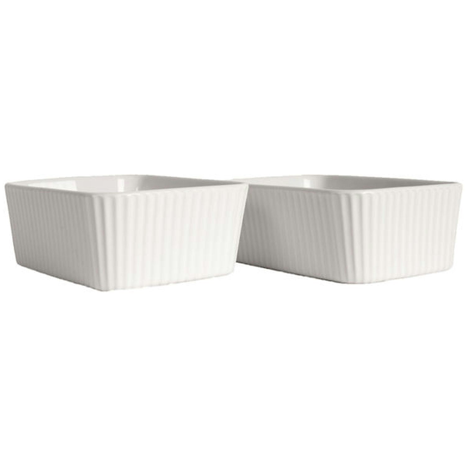 Sagaform Flora Ofenformen 2-er Set, Weiß