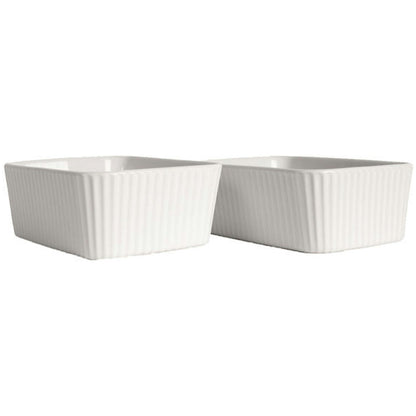 Sagaform Flora Ofenformen 2-er Set, Weiß