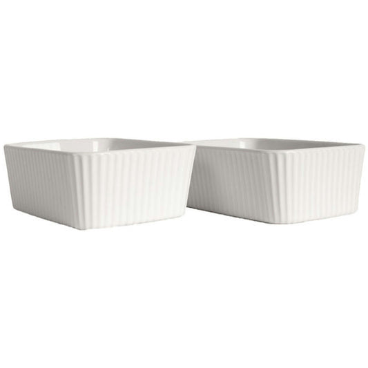 Sagaform Flora Ofenformen 2-er Set, Weiß