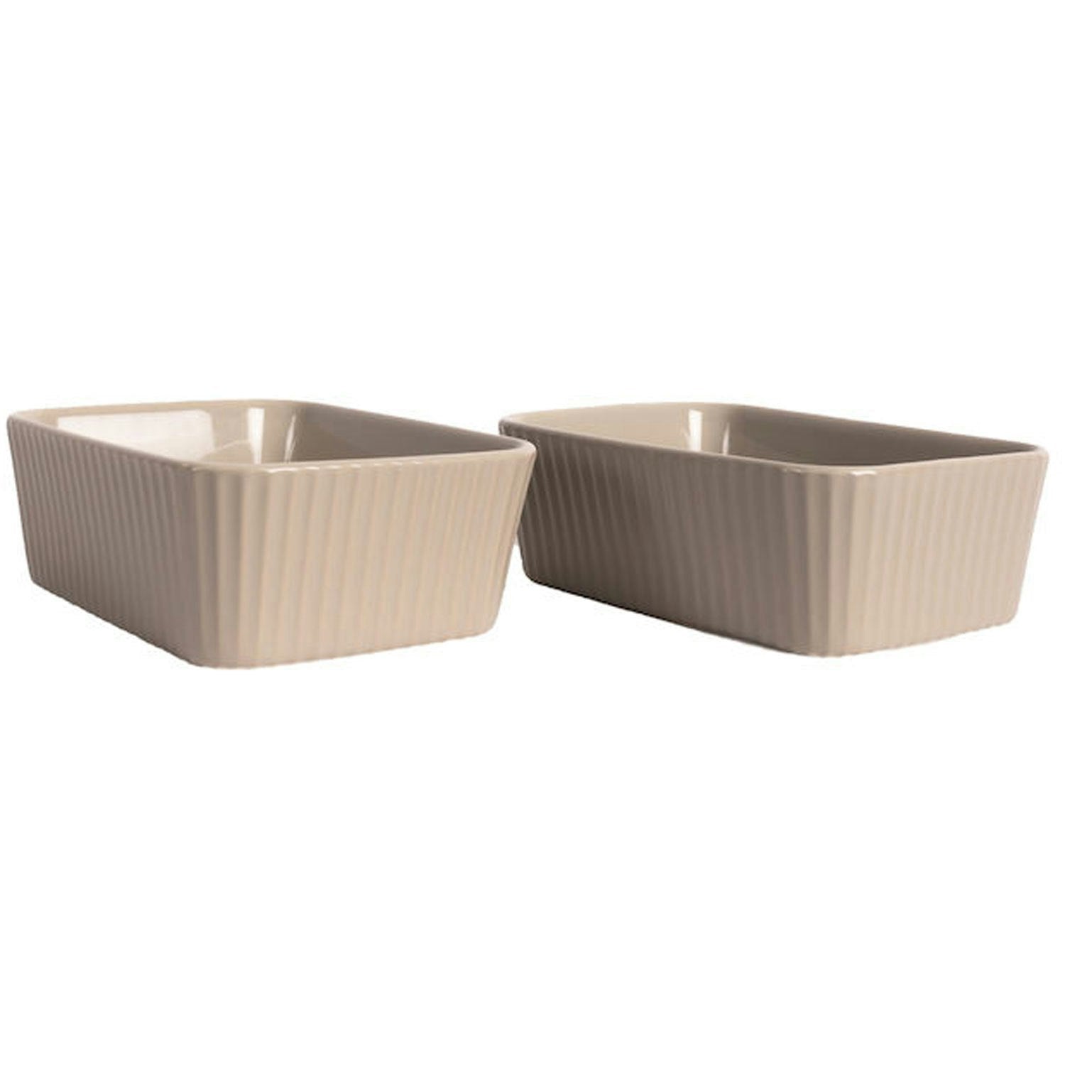 Sagaform Flora Ofenformen 2-er Set, Beige