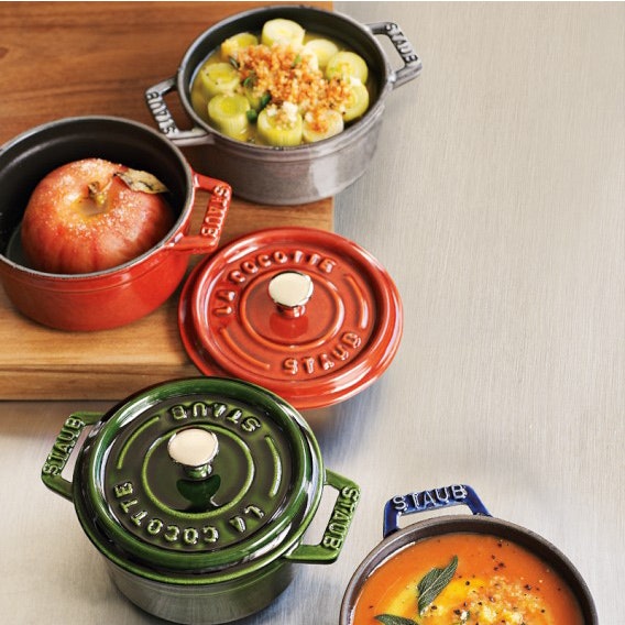 Staub Ceramic Round Cocotte, Cherry