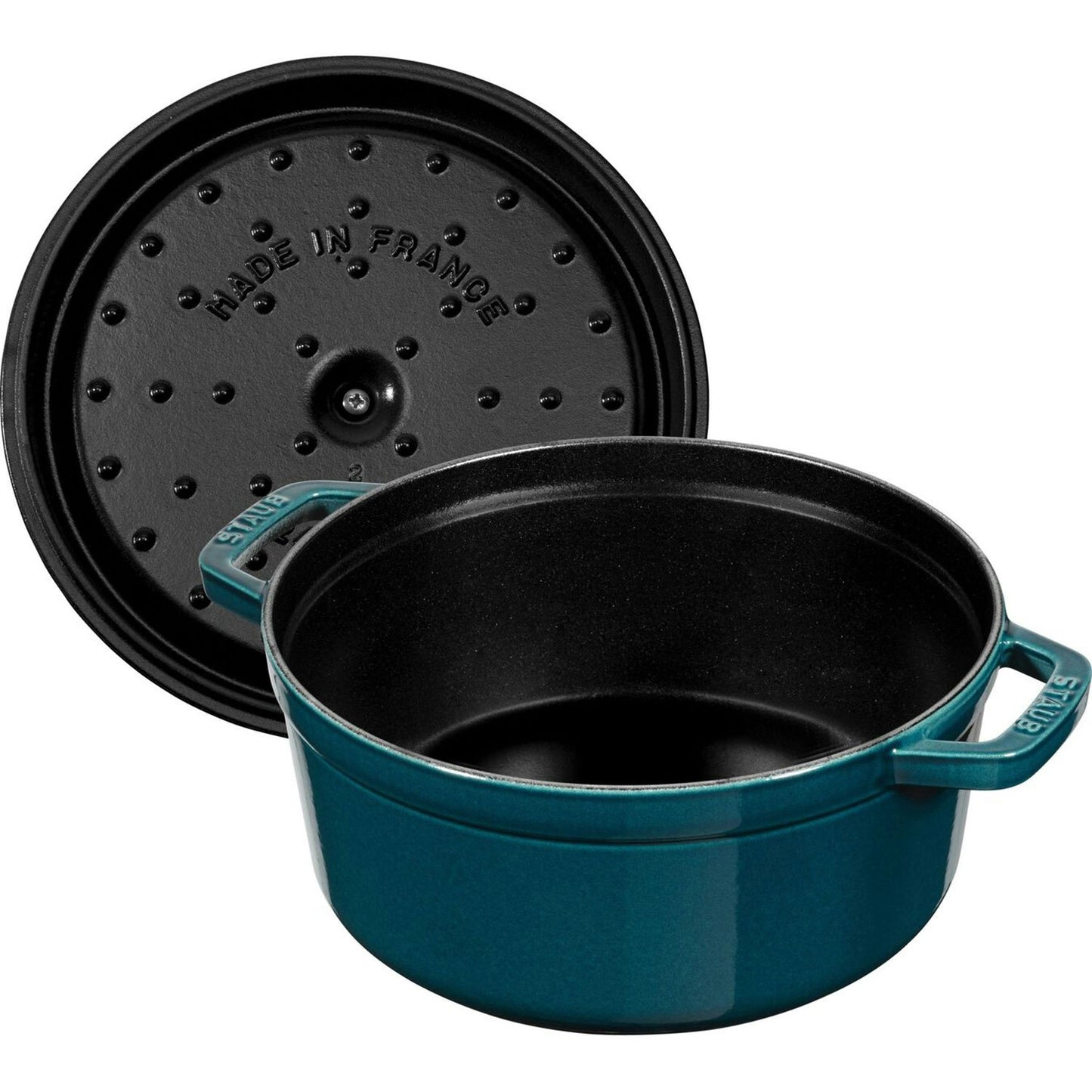  Staub Kokotte Rund 24 Cm 3,8 L, Benzinblau