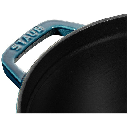  Staub Kokotte Rund 24 Cm 3,8 L, Benzinblau
