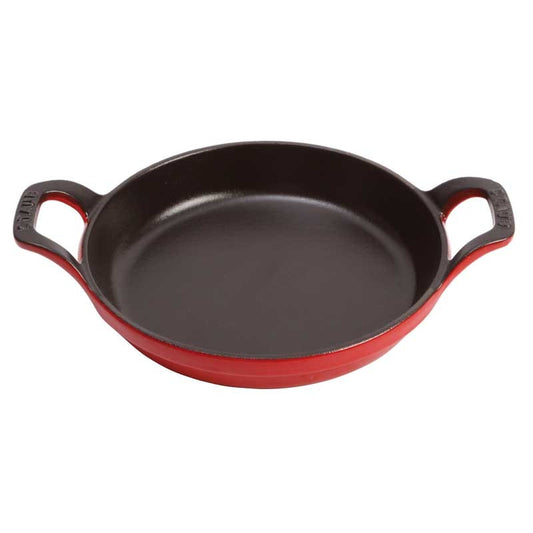 Staub Large Round Dish In Cast Iron, Cherry
