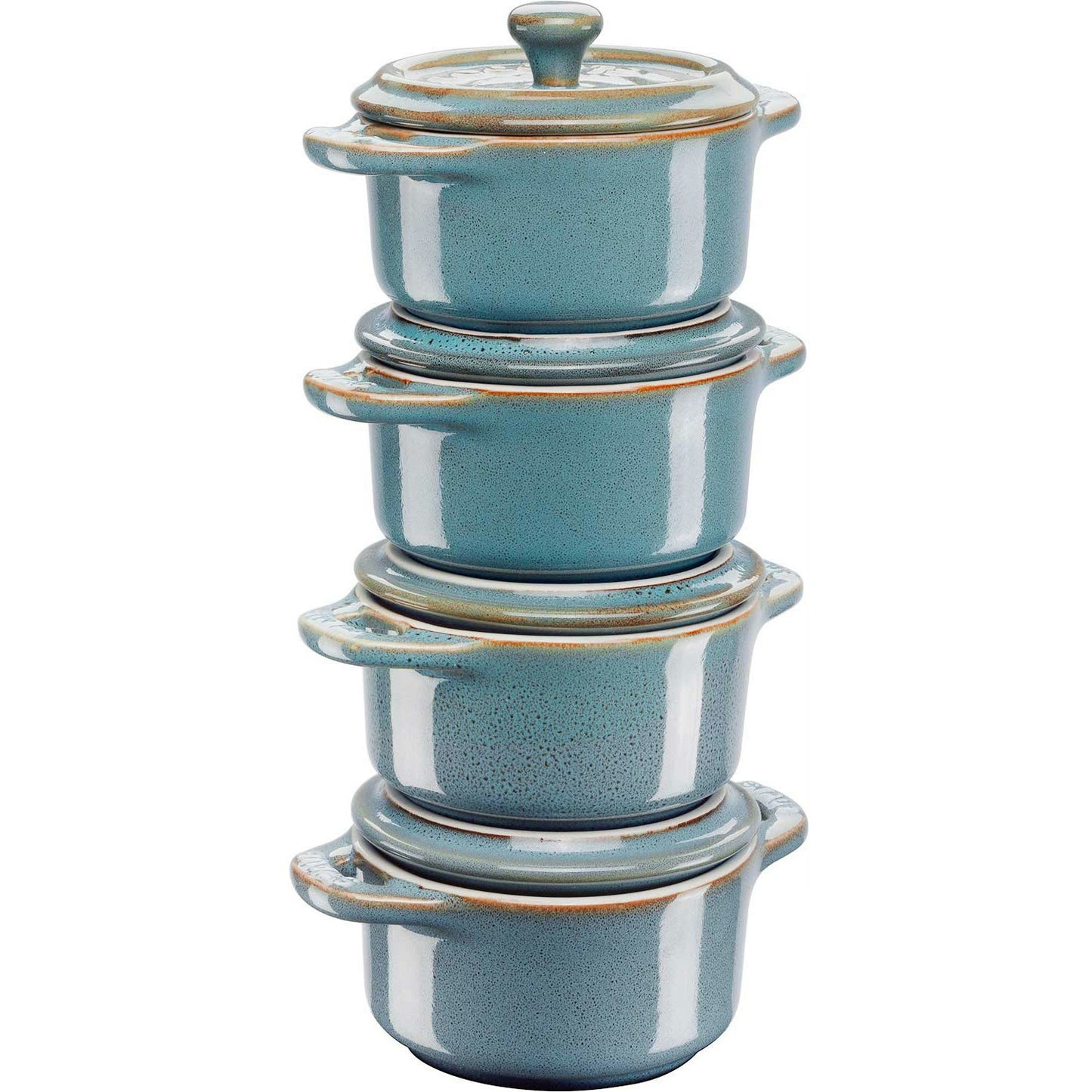 Staub Topfset Mini Ø10 4-er Set, Türkis