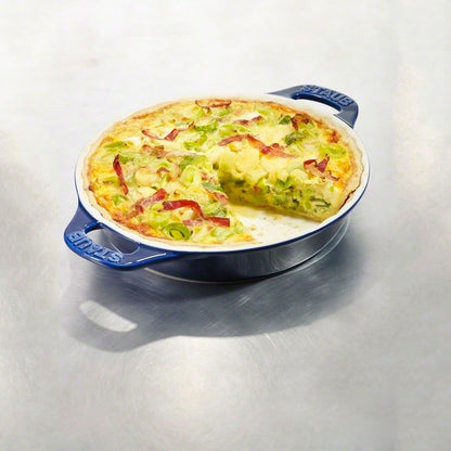 Staub Pie Form Aus Keramik 24 Cm, Dunkelblau