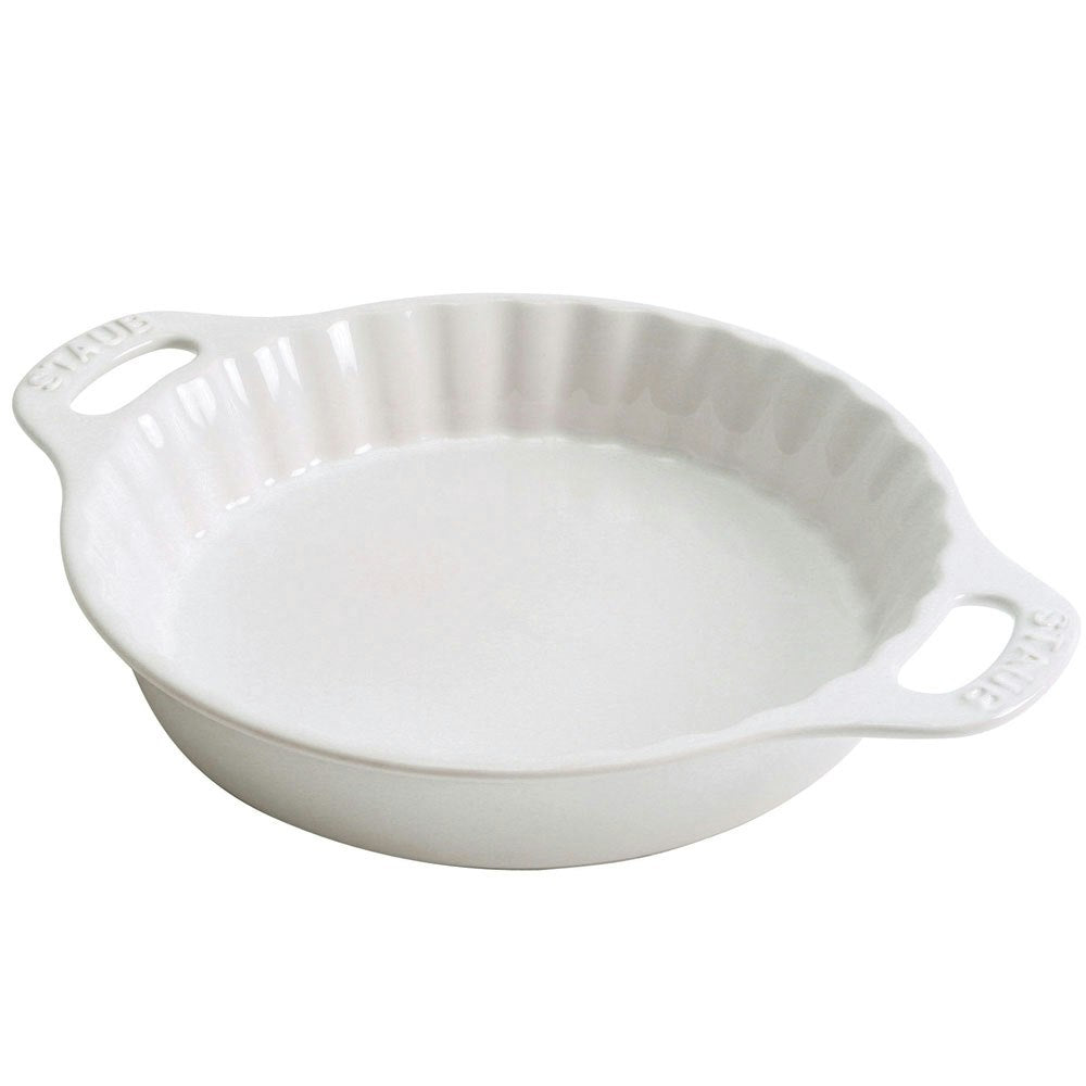 Staub Pie Form Aus Keramik 24 Cm, Weiss