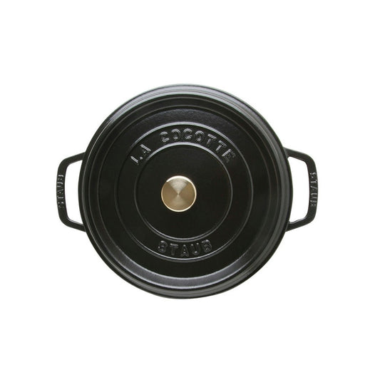 Staub Runde Kochtopf Aus Gusseisen 3,8 L, Schwarz