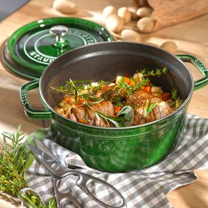 Staub Runde Kochtopf Aus Gusseisen 5,2 L, Grün