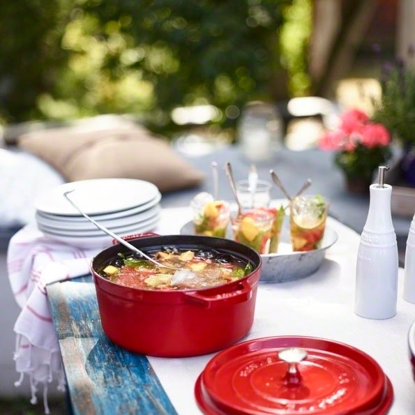 Staub Runde Kochtopf Aus Gusseisen 8,35 L, Kirsche