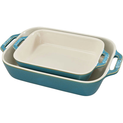 Staub Ofenform 2 Teile, Türkis