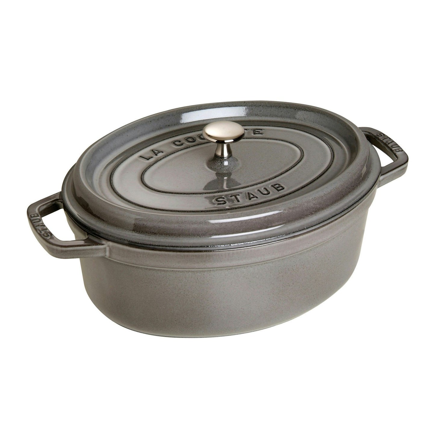  Staub Oval Cocotte 29 Cm 4,2 L, Grey