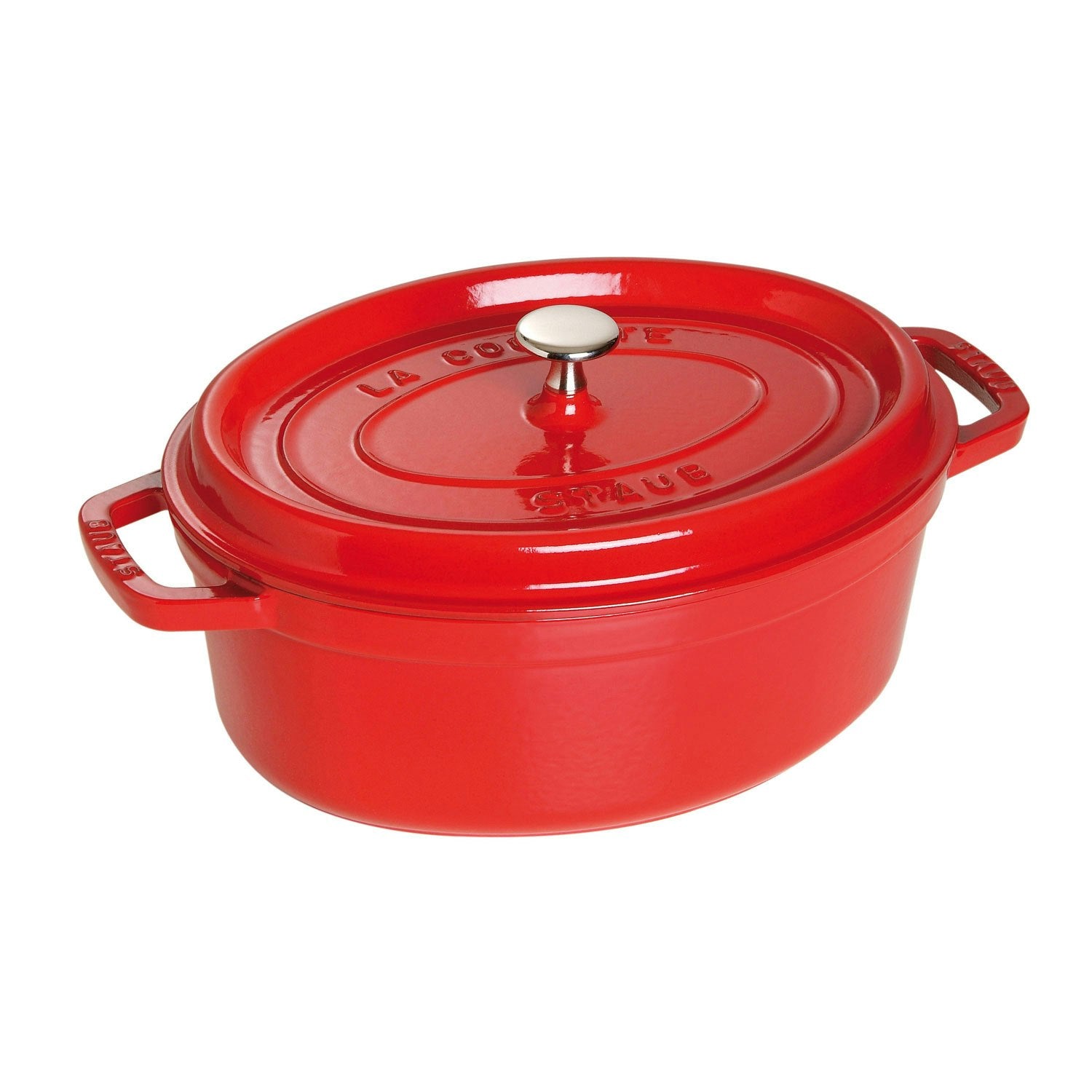  Staub Oval Cocotte 29 Cm 4,2 L, Red