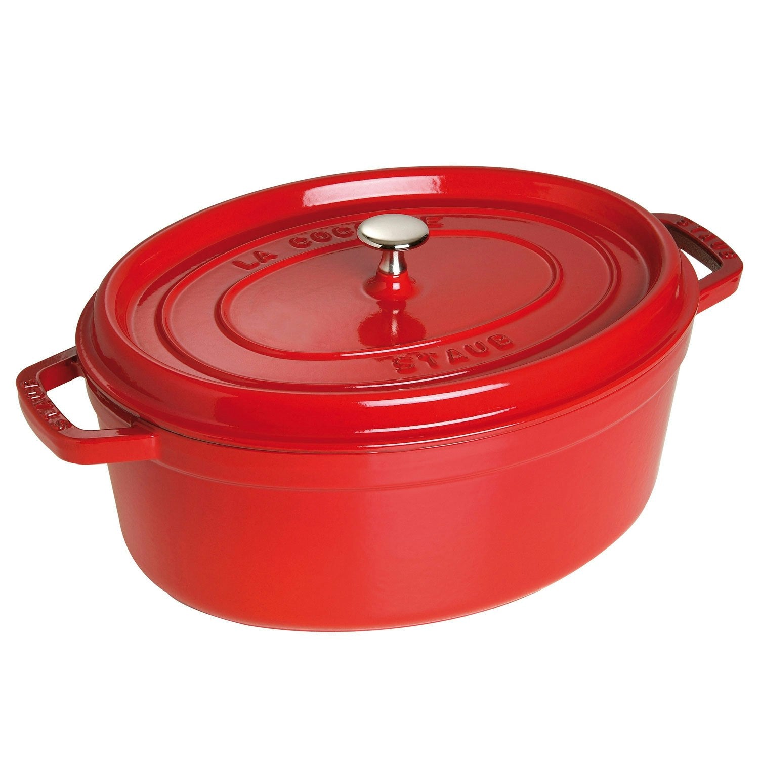  Staub Oval Cocotte 31 Cm 5,5 L, Red