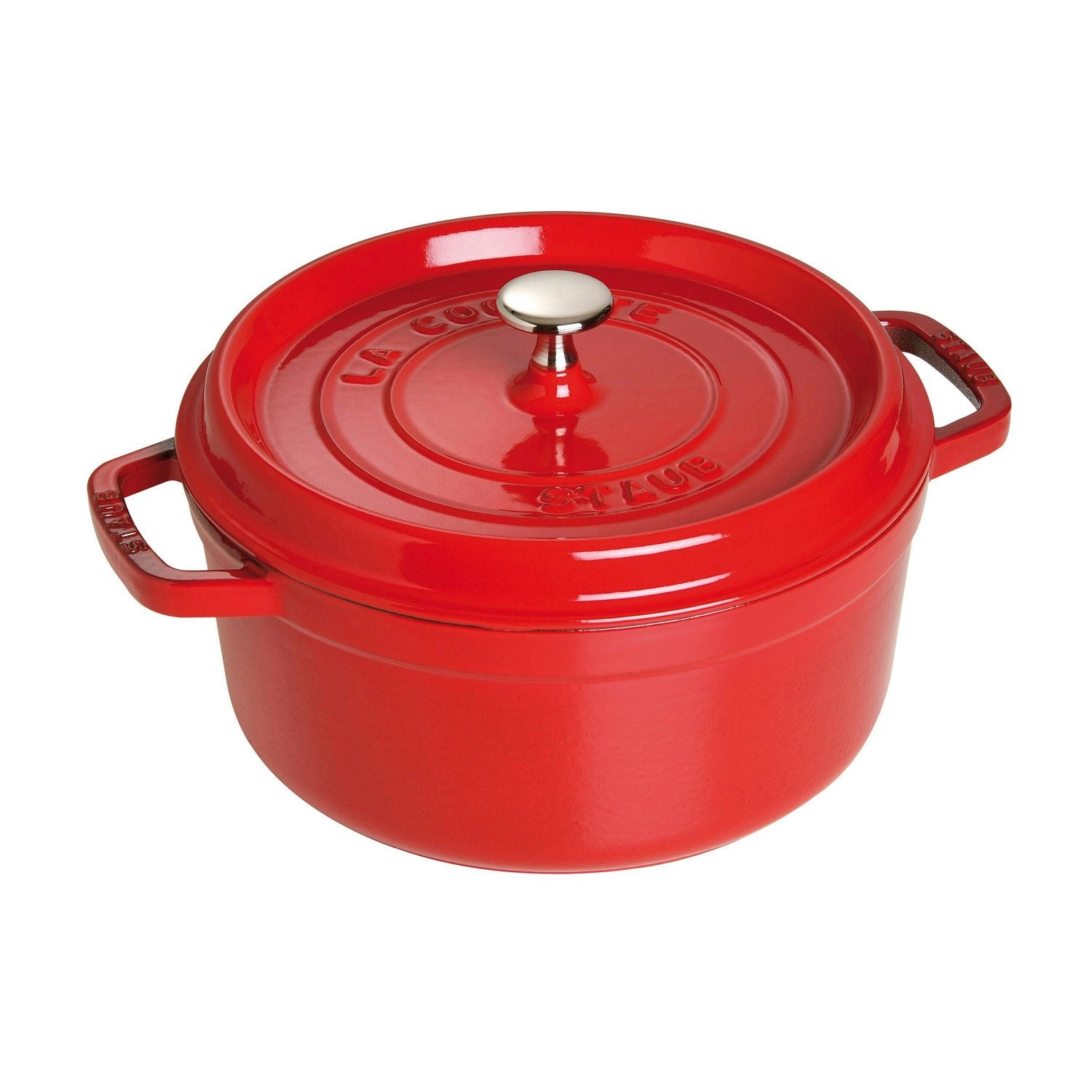  Staub Round Cocotte 24 Cm 3,8 L, Red