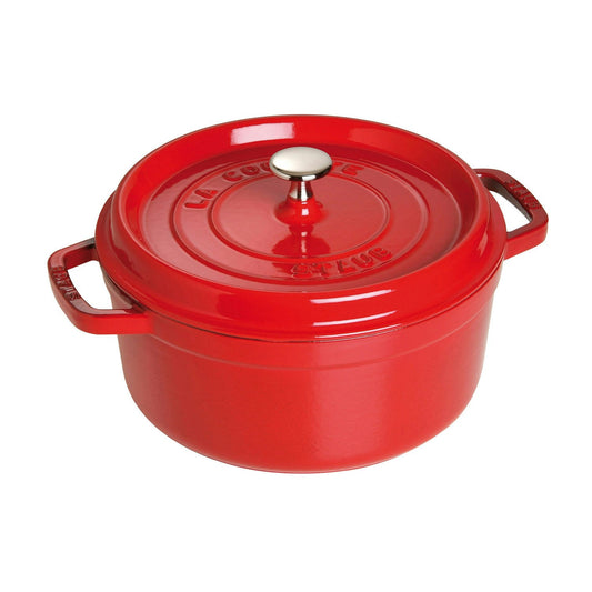  Staub Round Cocotte 24 Cm 3,8 L, Red