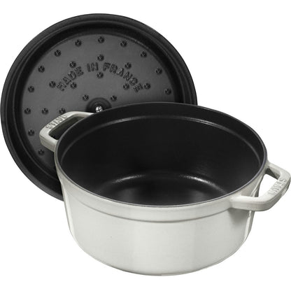  Staub Kokotte Rund, 26 Cm 5,2 L, Weiß