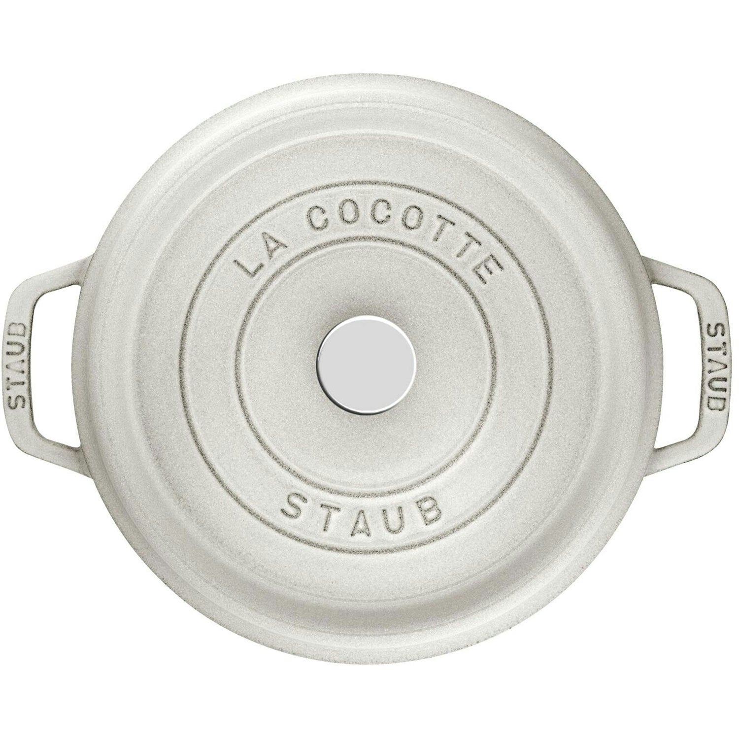  Staub Kokotte Rund, 26 Cm 5,2 L, Weiß