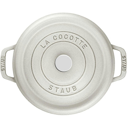  Staub Kokotte Rund, 26 Cm 5,2 L, Weiß