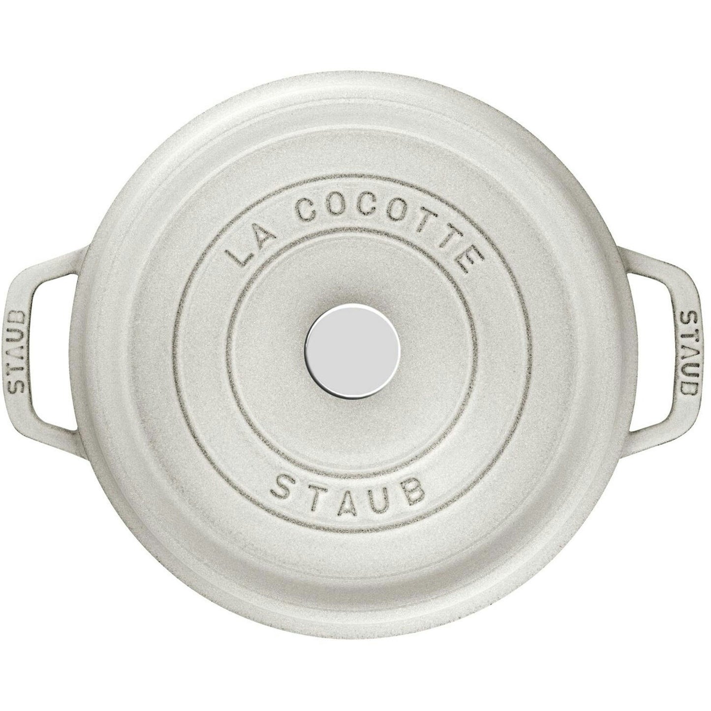  Staub Kokotte Rund, 28 Cm 3,8 L, Weiß