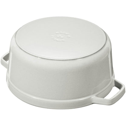  Staub Kokotte Rund, 26 Cm 5,2 L, Weiß