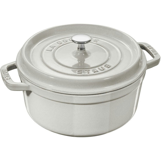  Staub Kokotte Rund, 28 Cm 3,8 L, Weiß