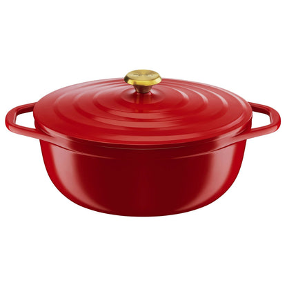 Tefal Air Oval Topf Rot, 5,7 L/30 Cm
