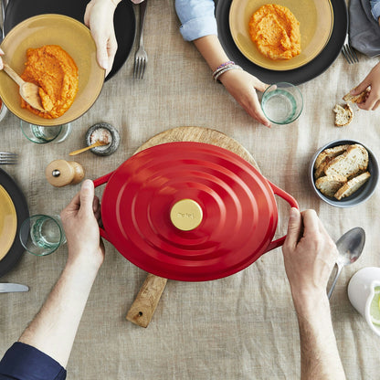 Tefal Air Oval Topf Rot, 5,7 L/30 Cm
