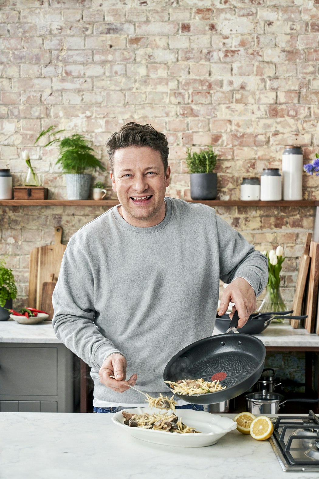 Tefal Jamie Oliver Quick & Easy Bratpfanne Eloxiertes Aluminium, 28 Cm