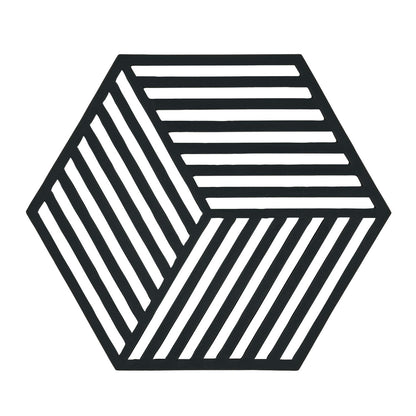 Zone Denmark Hexagon Untersetzer, Schwarz
