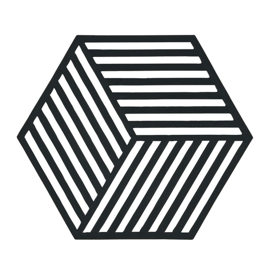 Zone Denmark Hexagon Untersetzer, Schwarz